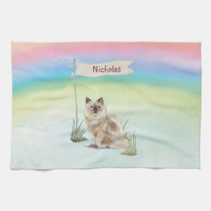 Anpassat namn Ragdoll Cat Pet Kökshandduk