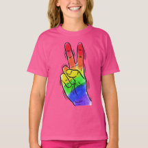 Anpassat namn Rainbow Peace shirts & jacka