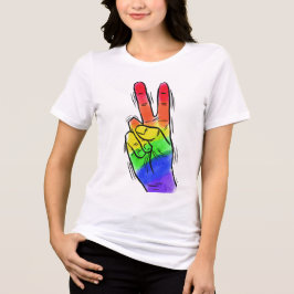 Anpassat namn Rainbow Peace skjortor & jackor T Shirt