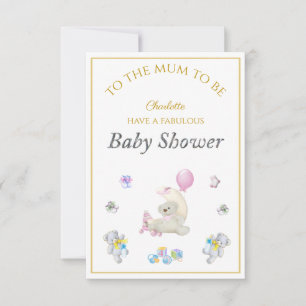 Anpassat Namn Räv Flytande Ballonger Baby Shower