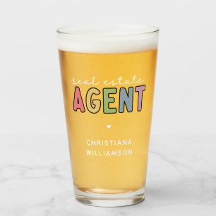 Anpassat namn Real Gods Agent Realtor-gåvor Glaskopp