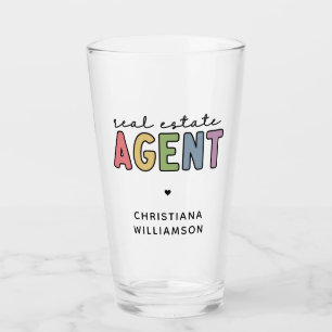 Anpassat namn Real Gods Agent Realtor-gåvor Glaskopp