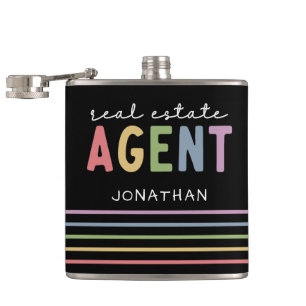 Anpassat namn Real Gods Agent Realtor Gift Fickplunta
