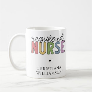 Anpassat namn Registrerat Nurse RN Nurse Studenten Kaffemugg