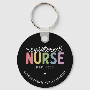 Anpassat namn Registrerat Nurse RN Nurse Studenten Nyckelring