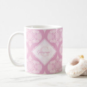 Anpassat namn Retro 1970-talets diskett i Rosa Man Kaffemugg