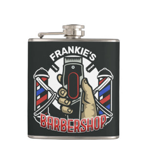 Anpassat namn Retro Barber Shop Pole Barbershop Fickplunta