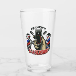 Anpassat namn Retro Barber Shop Pole Barbershop Glaskopp