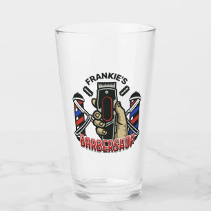Anpassat namn Retro Barber Shop Pole Barbershop Glaskopp