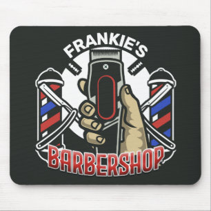 Anpassat namn Retro Barber Shop Pole Barbershop Musmatta