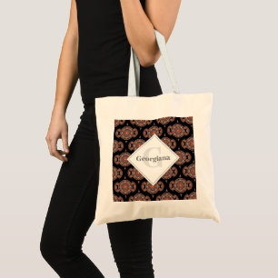 Anpassat namn Retro Safari Sunset Bohemian Mandala Tygkasse