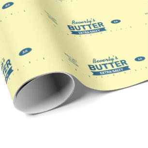 Anpassat Namn Retro Smörsticka Rolig Matmatador Presentpapper