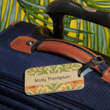 Anpassat namn retroblommig Rustik William Morris