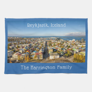 Anpassat namn Reykjavik-Island Kökshandduk