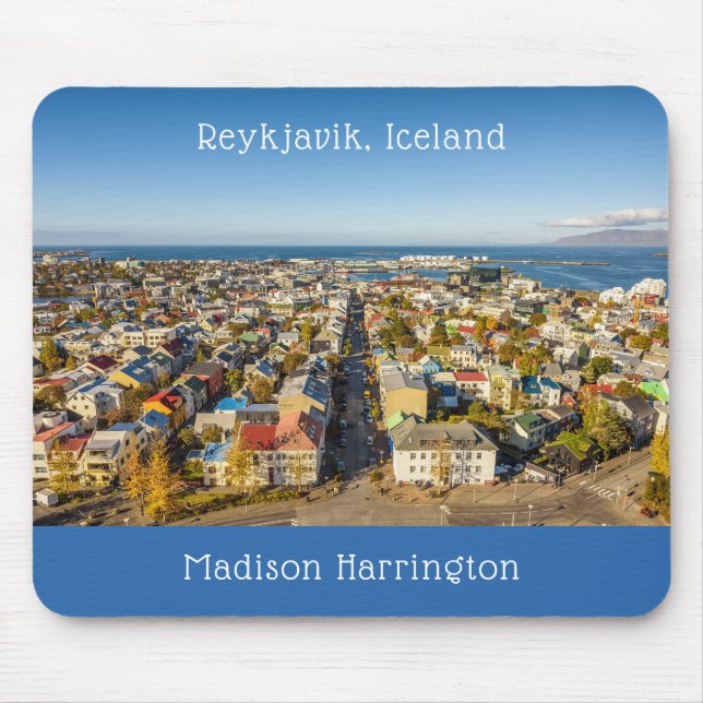 Anpassat namn Reykjavik-Island Musmatta (Framsidan)