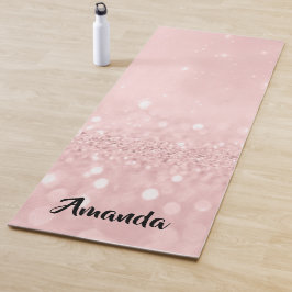 Anpassat namn Ro Rosa Glitter Girly Gift Idea