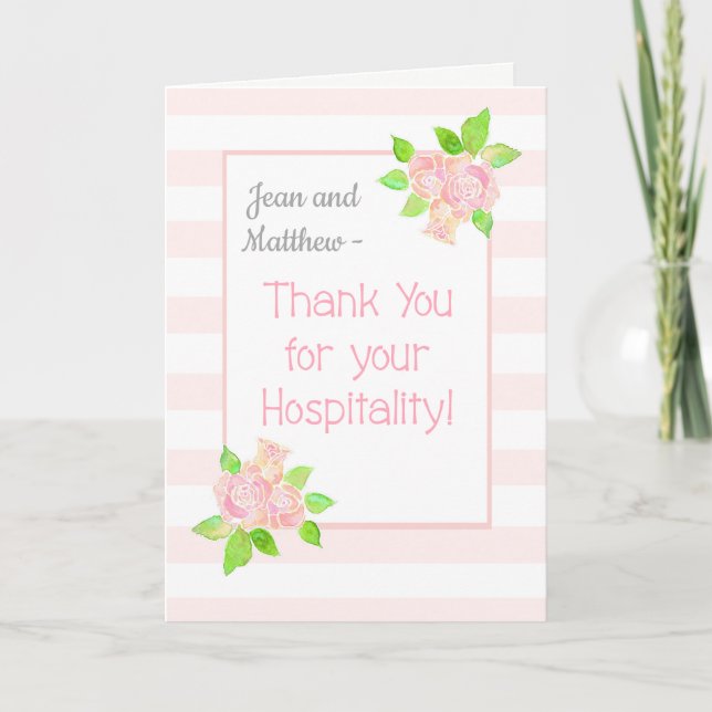 Anpassat namn Ro Tack för sjukhus Kort (Framsida)