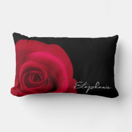 Anpassat namn Röd ros Lumbarkudde