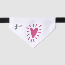 Anpassat namn Rosa Heart