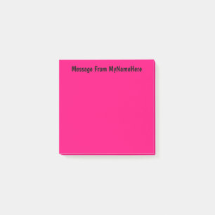 Anpassat namn, Rosa Post-it Block