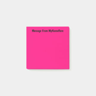 Anpassat namn, Rosa Post-it Block