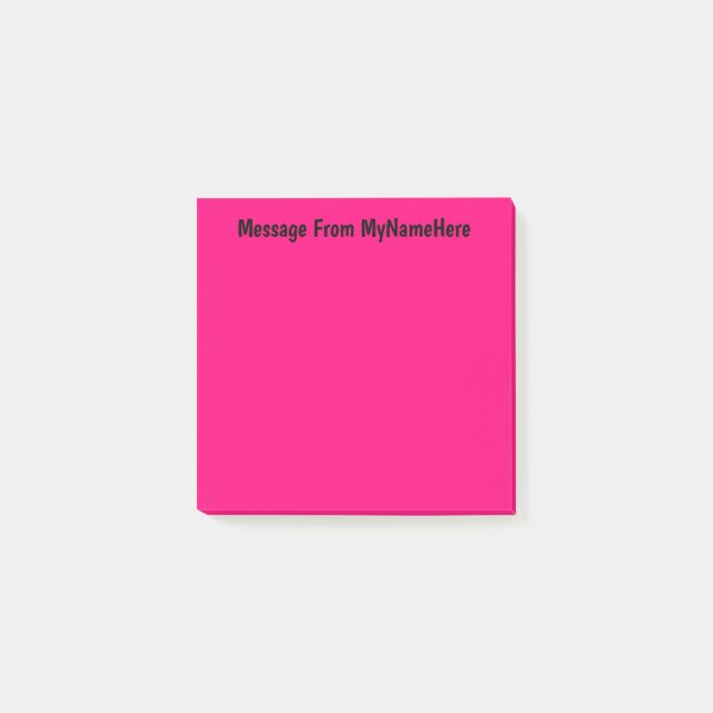 Anpassat namn, Rosa Post-it Block (Framsida)