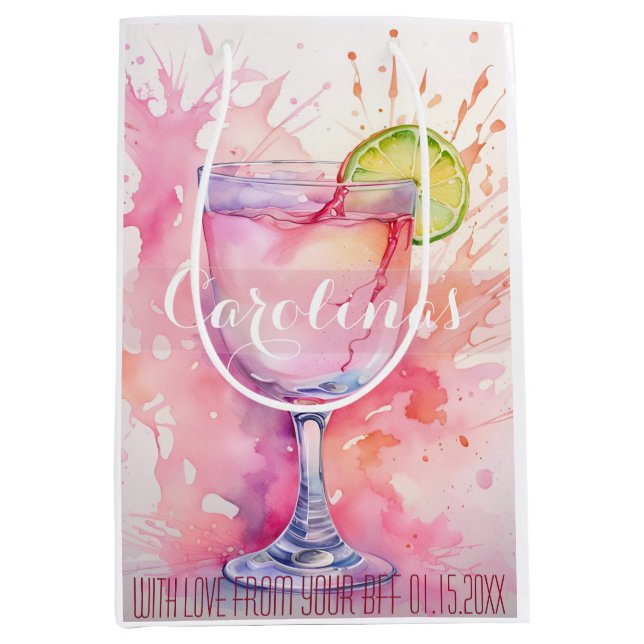 Anpassat Namn Rosa Sjungande Möhippa Fest (Framsidan)