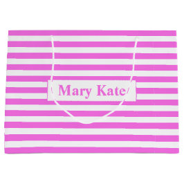 Anpassat namn Rosa/vit Rand