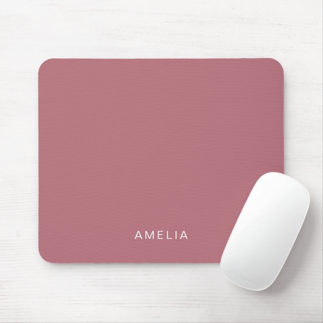 Anpassat Namn Rose Gold Musmatta (Med mus)