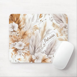 Anpassat namn Rustic Modern Bohemian Wildblommor Musmatta