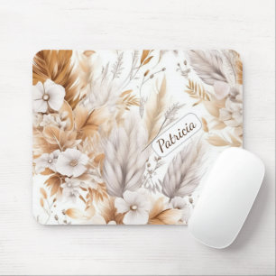 Anpassat namn Rustic Modern Bohemian Wildblommor Musmatta