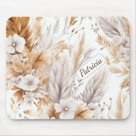 Anpassat namn Rustic Modern Bohemian Wildblommor Musmatta