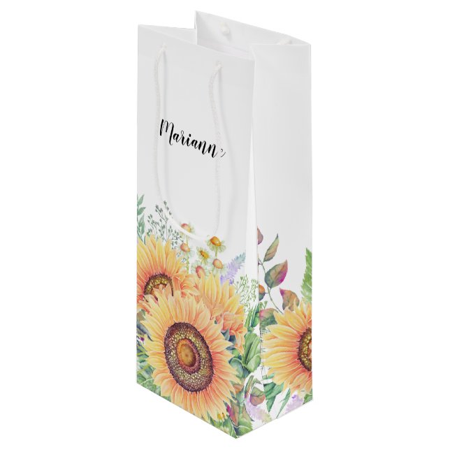 Anpassat namn | Rustiska solblommor Bröllop (Framsidan Vinklad)