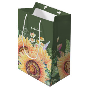 Anpassat namn Rustiska solblommor Bröllop