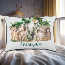 Anpassat namn Safari Animals Handflatan Träd