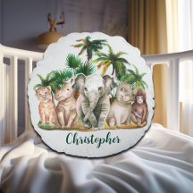 Anpassat namn Safari Animals Handflatan Träd