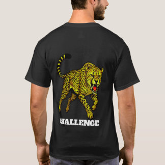 Anpassat Namn SAMA Fierce Cheetah Bakre Tryckt T-S T Shirt