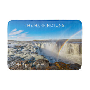 Anpassat namn Selfoss Waterfall, Island Badrumsmatta