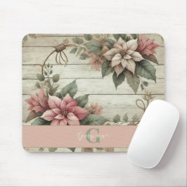 Anpassat namn Shabby chic Pastel Poinsettias Garla Musmatta