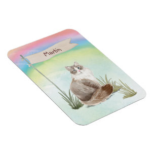 Anpassat namn Siberian Cat Pet Magnet