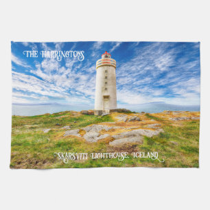 Anpassat namn Skarsviti Lighthouse, Island Kökshandduk