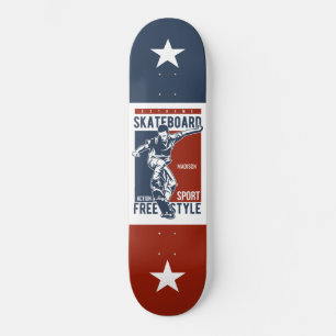 Anpassat namn Skateboarder Mini Skateboard Bräda 18,5 Cm