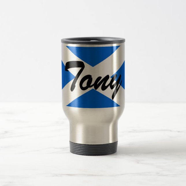 Anpassat namn Skotsk Flagga mugcn Resemugg (Center)