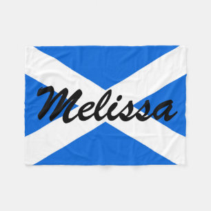 Anpassat namn Skotska Flagga Fleece Blanket arc