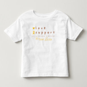 Anpassat namn Småbarn T-Shirt för barncancer