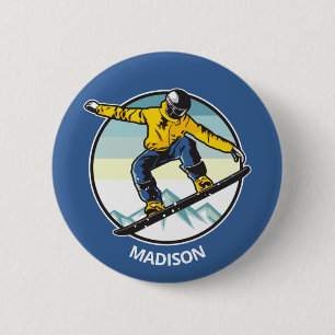 Anpassat namn SNOWBOARDER Knapp