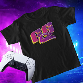 Anpassat namn Social på Back Streamer Gamer T Shirt