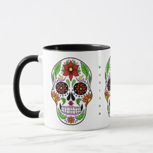 Anpassat namn Socker Skull, muggar