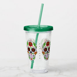 Anpassat namn Socker Skulltumlare Take Away Mugg