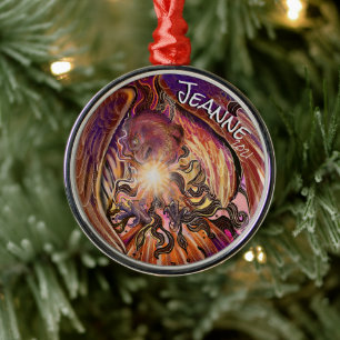 Anpassat namn Solar Burst Hawk Ornament